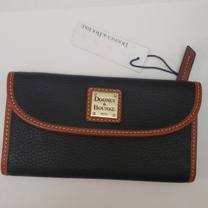 Dooney & Bourke Pebble Leather Continental Clutch